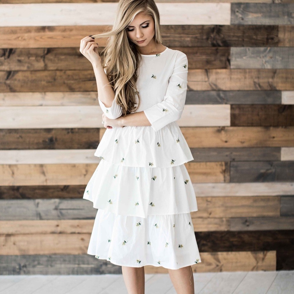 NEW English Factory Country Ruffle Dress